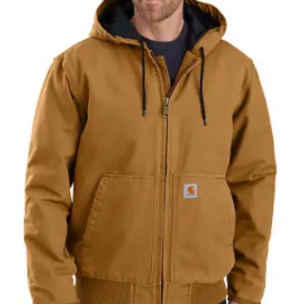 Carhartt Men's Brown Hooded Performance Jacket